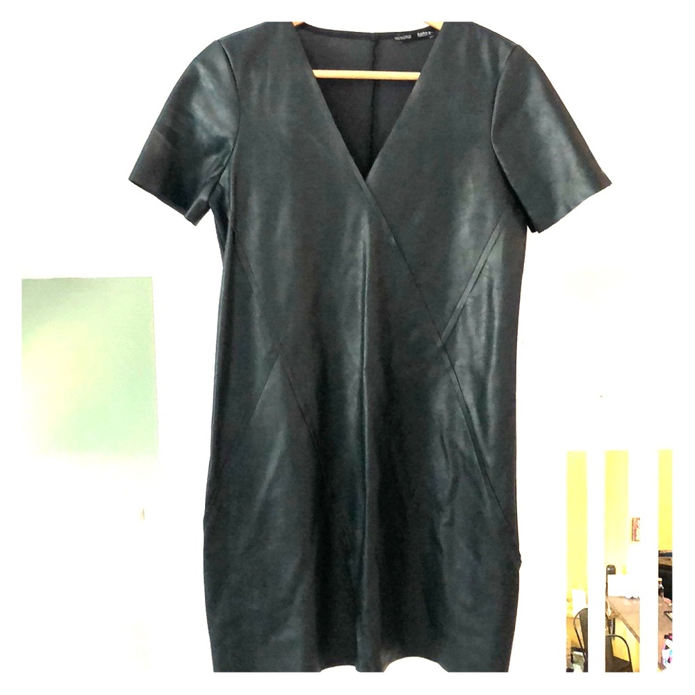 🦚 ZARA COLLECTION VEGAN EMERALD GREEN LEATHER